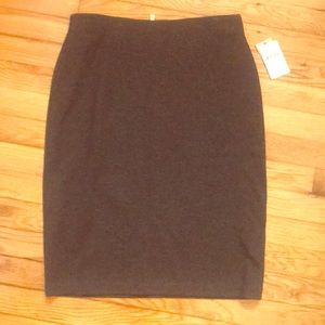 Dark gray pencil skirt. Size 4 NWT